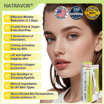 🧠👨‍⚕️Made and shipped from the USA 💫NATRAVOR® Botox & Vita-A Retinol Shot Wrinkle-Lift Tightening cream - Last Day Promotion 70% OFF