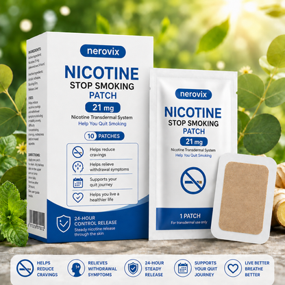 🚭 Break Free from Smoking Naturally with Nerovix™ Quit Smoking Patches！