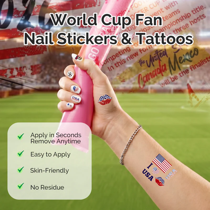 Hot Selling World Cup Football Temporary Tattoos!