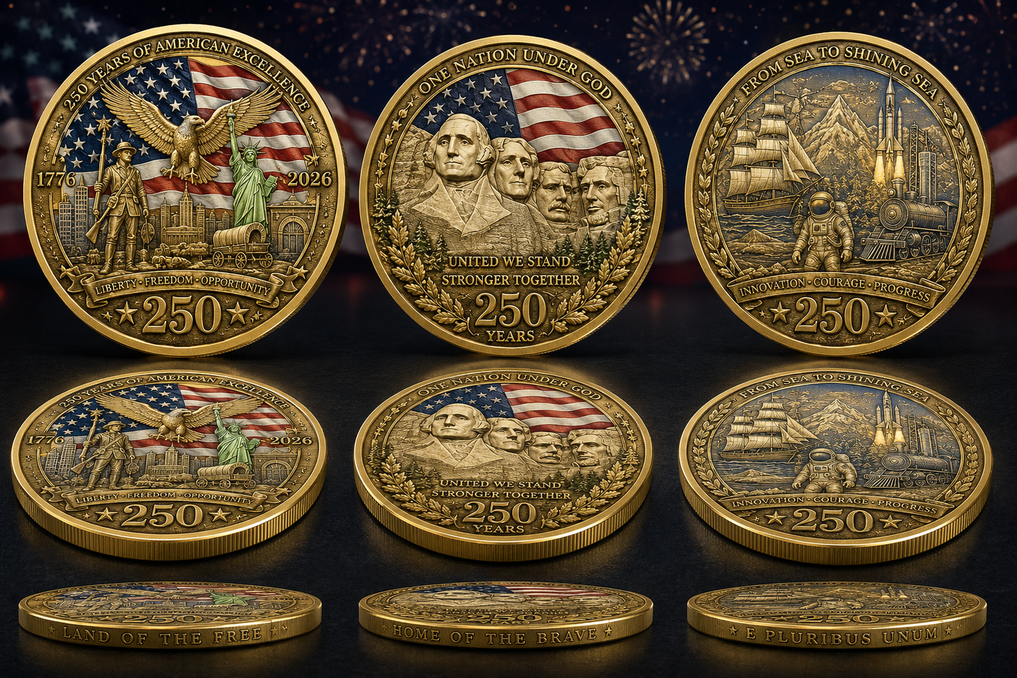 🇺🇸 Nerovix 250™ COMMEMORATIVE COIN SET