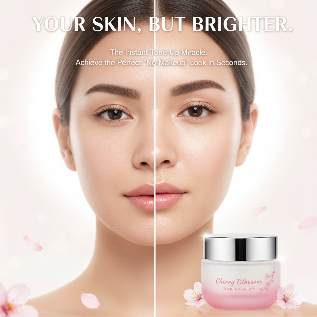 Sakura Anti-Aging Moisturizing Cream ：Timeless Beauty Starts Here.Bloom Into Radiance.