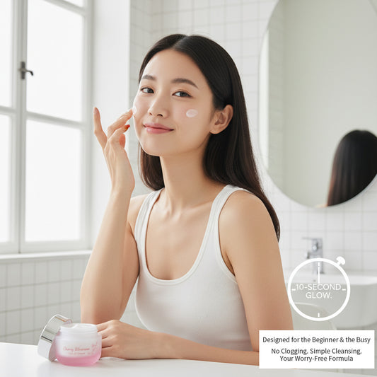 Sakura Anti-Aging Moisturizing Cream ：Timeless Beauty Starts Here.Bloom Into Radiance.