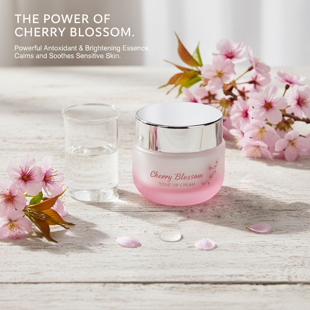 Sakura Anti-Aging Moisturizing Cream ：Timeless Beauty Starts Here.Bloom Into Radiance.