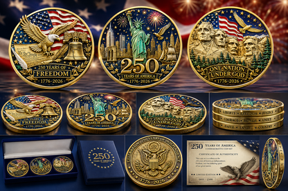 🔥Last Day 50% OFF🔥250 Years of Freedom Veteran Tribute Coin