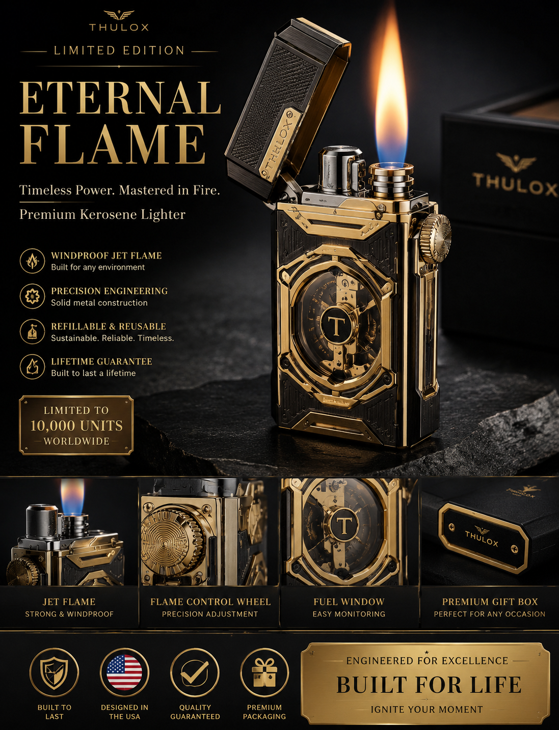 Own a piece of exclusive artistry today. Small Tool. Big Performance.Quality You Can Count On, Flame After Flame.