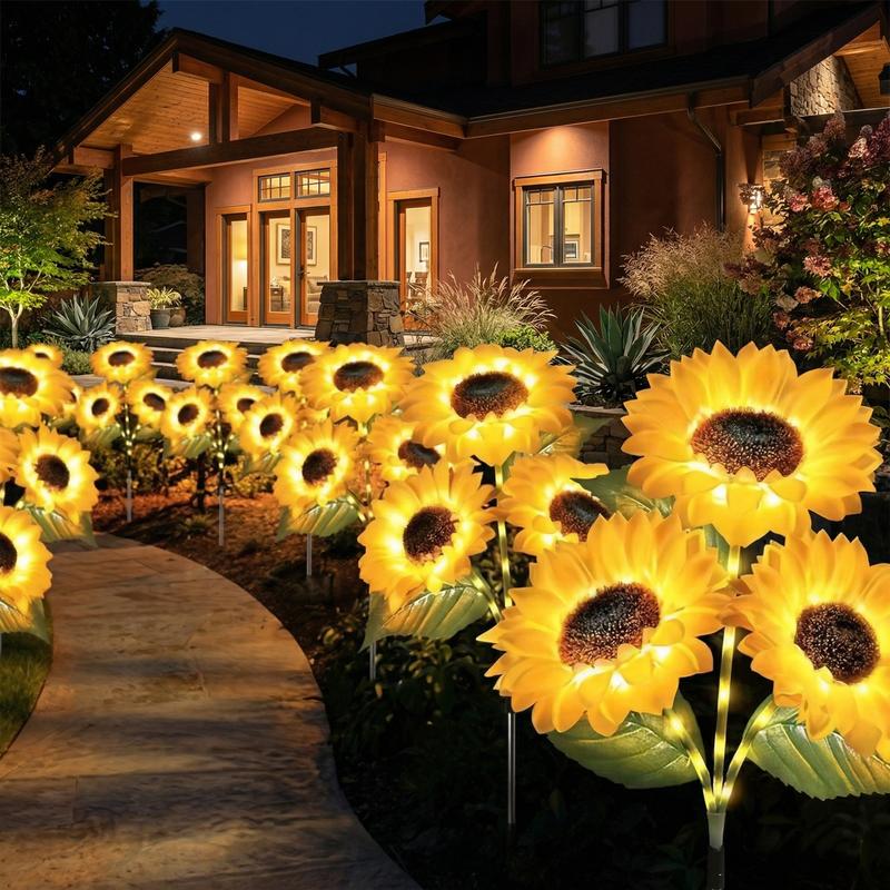 ⏳Time-Limited Special Price: 9.99!!⏰ LuminaBloom™ Solar Sunflower Garden Stake Lights 🌻 | Waterproof 🌧️ | No Wiring💡