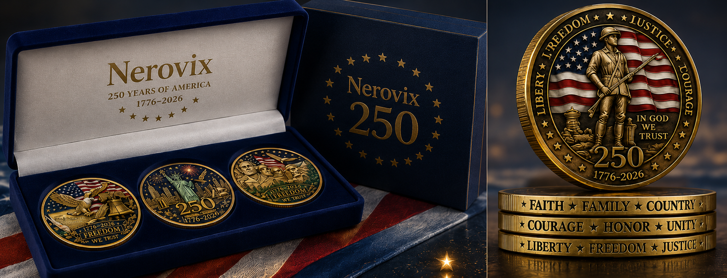 🇺🇸 Nerovix 250™ COMMEMORATIVE COIN SET