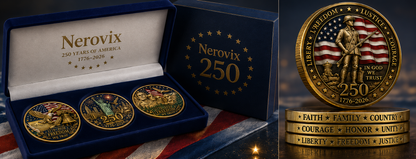 🇺🇸 Nerovix 250™ COMMEMORATIVE COIN SET